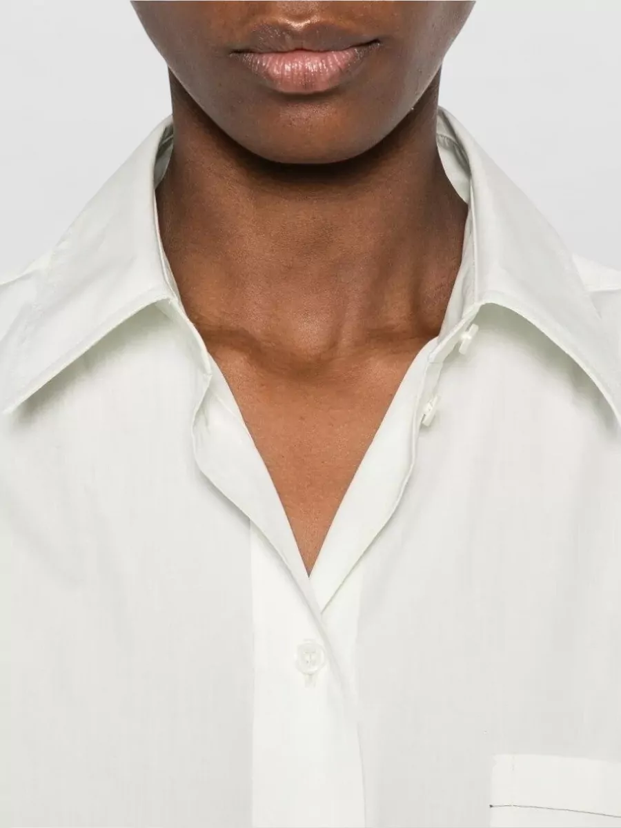 Victoria Beckham Cotton Cropped Shirt