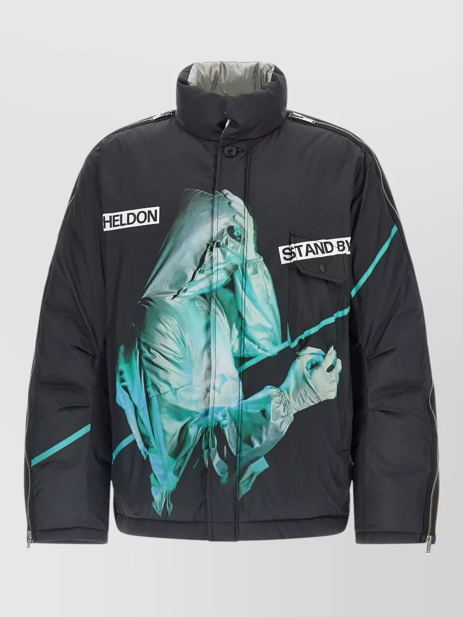 Undercover printed down puffer jacket