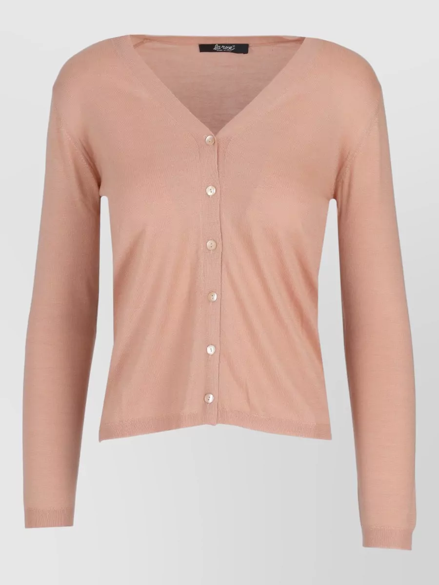 La Rose v-neck knit cardigan