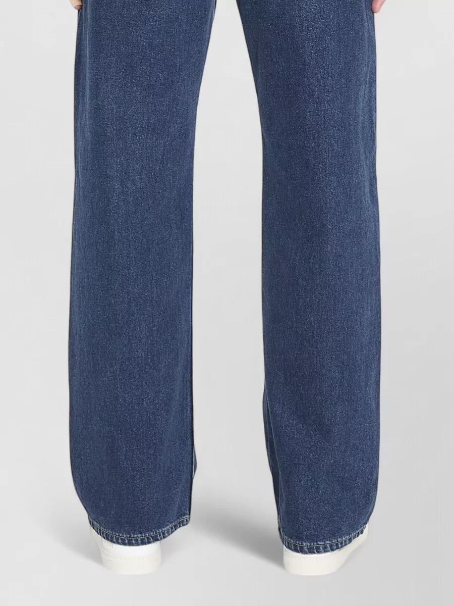 The Row Denim Mid-Rise Straight-Leg Jeans