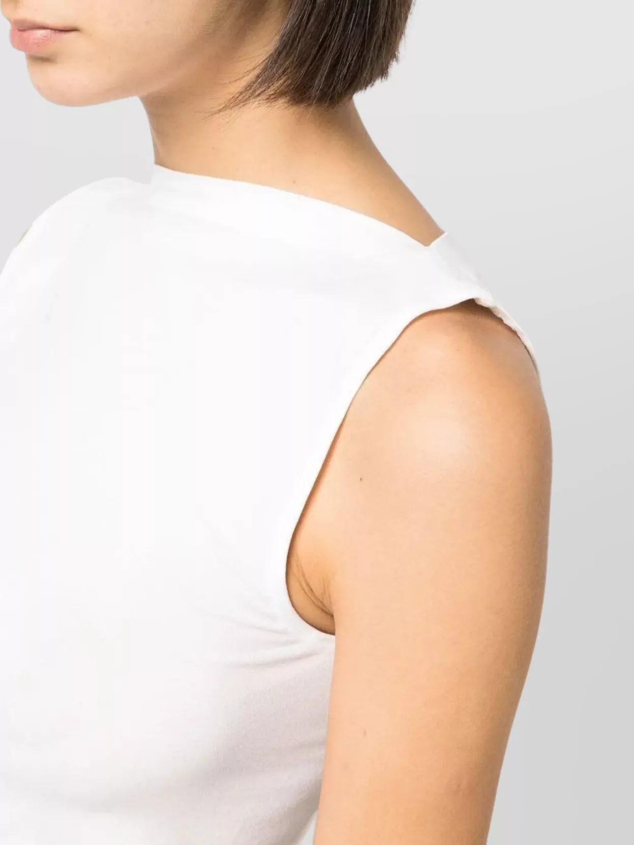 Wolford Sleeveless Jersey Top Boat Neckline