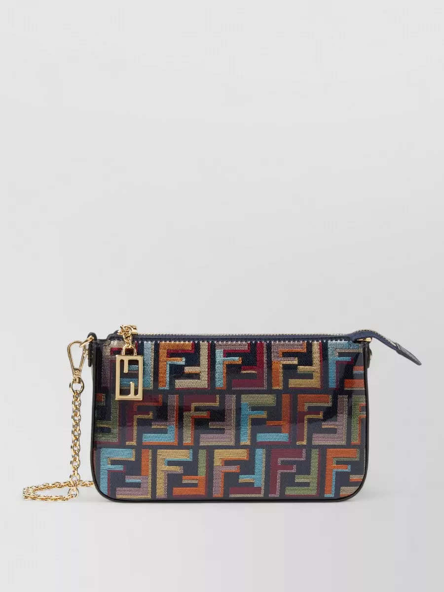 Fendi Shoulder Bag Baguette Pouch Chain Strap