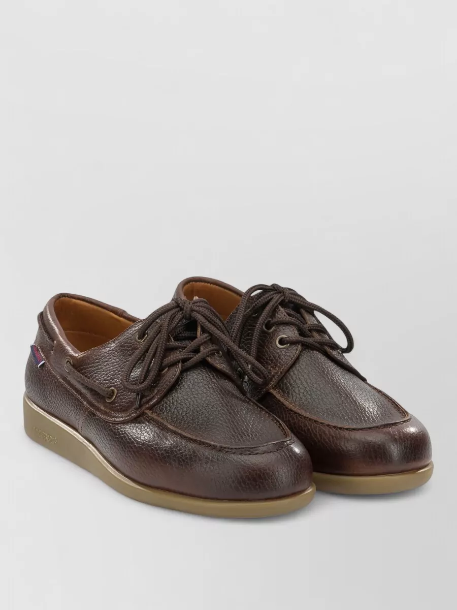 Sebago leather lace-up boat shoes