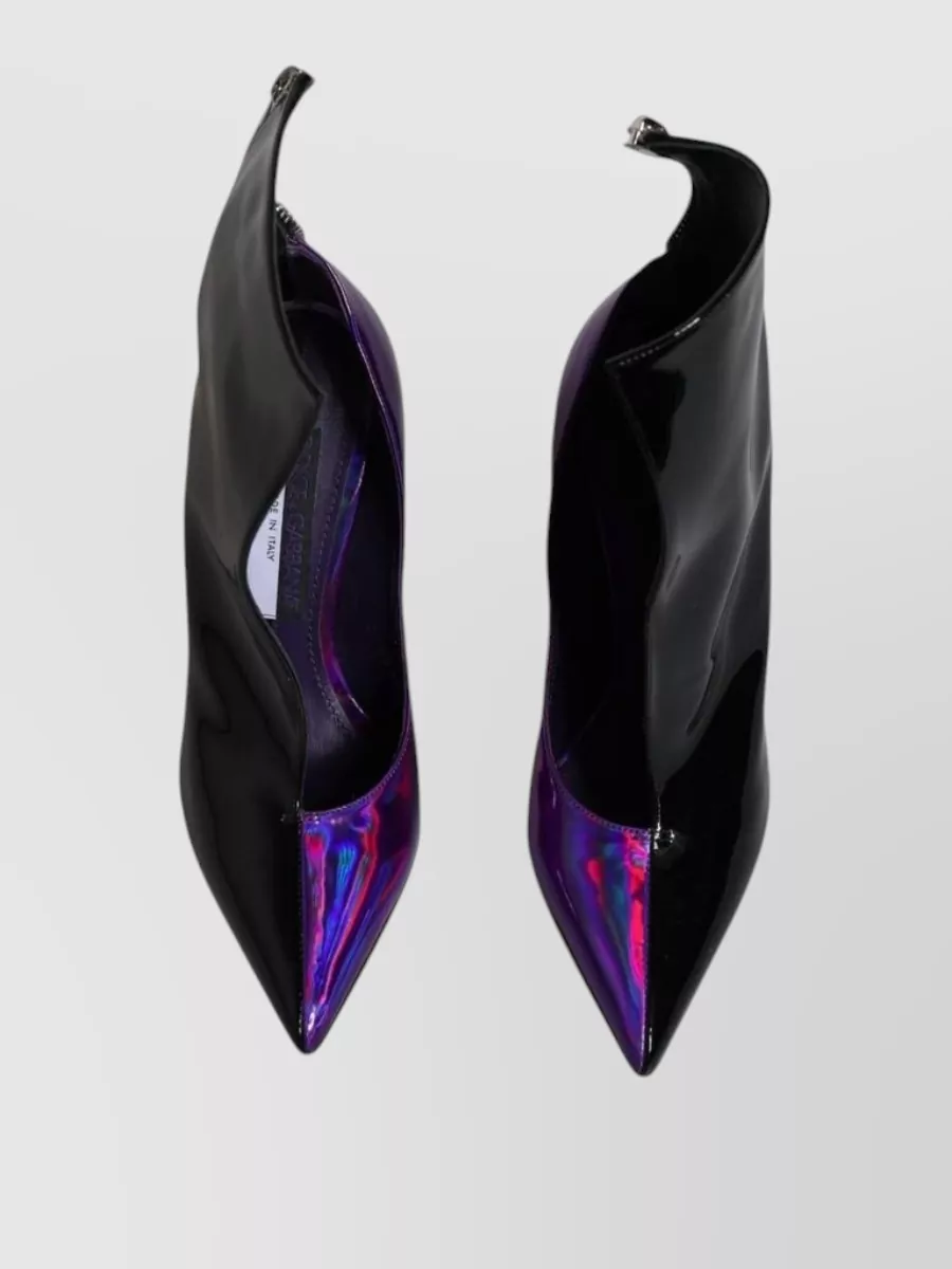 Dolce&Gabbana Leather Pointed Ankle Boots