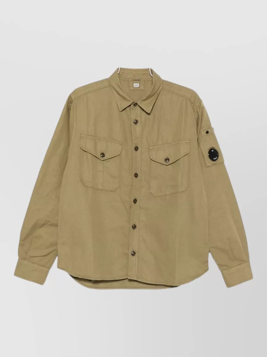 C.P. Company Cotton and linen shirt jacket