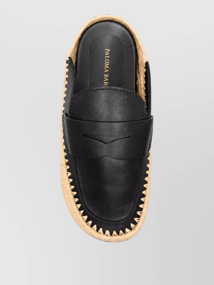 Paloma Barceló Leather Slides