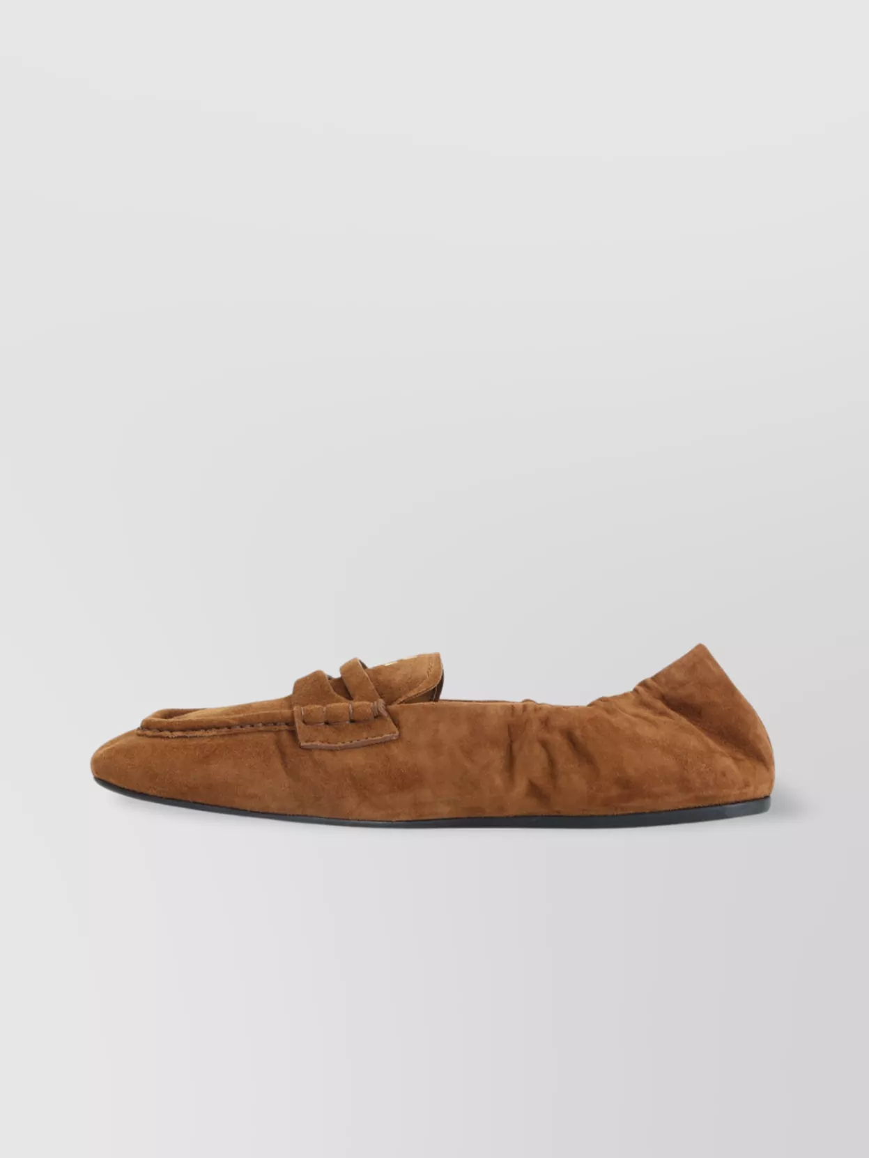 Miu Miu Mocassins En Cuir Suédé In Brown