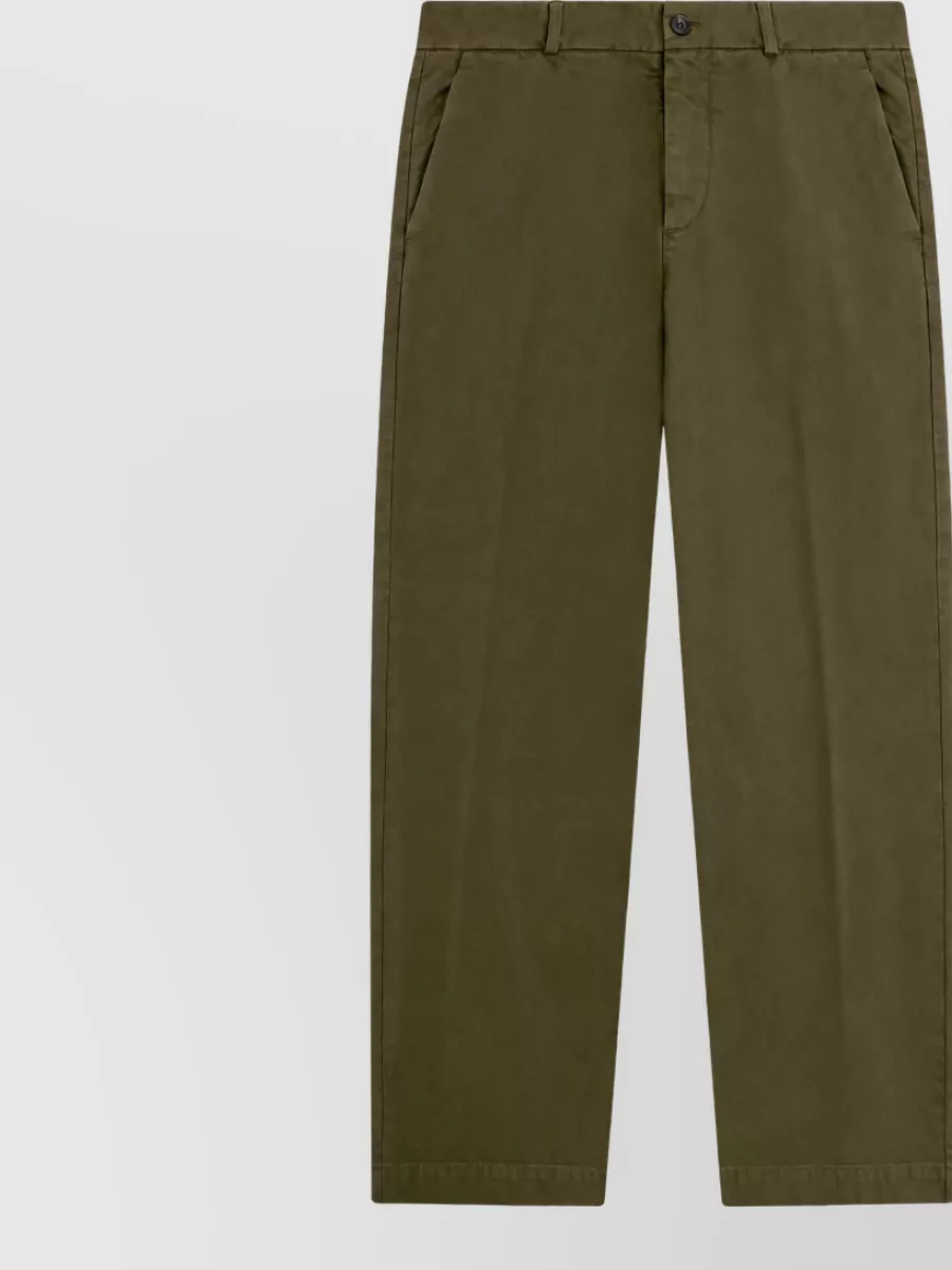 Ballantyne wide-leg cotton trousers