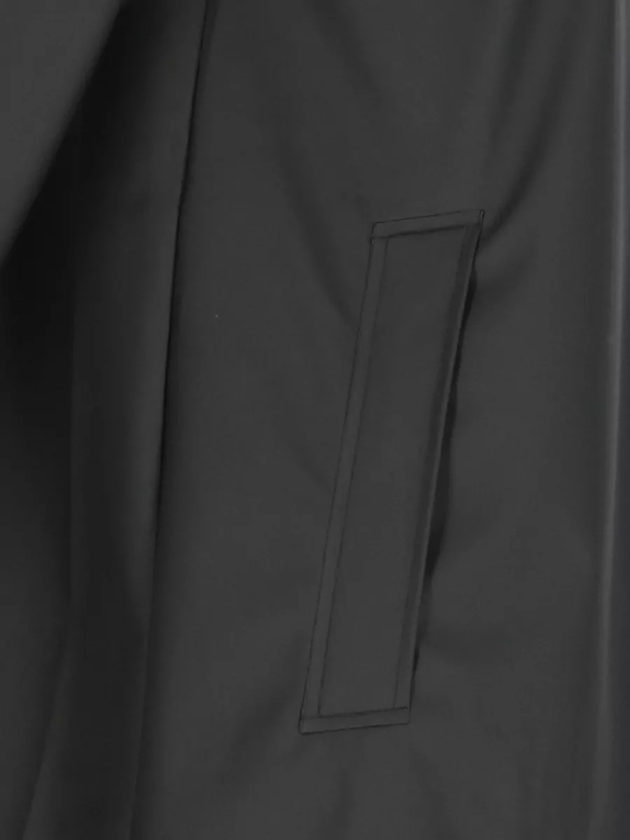 Rains Hooded Long Sleeve Raincoat Snap Button Cuffs