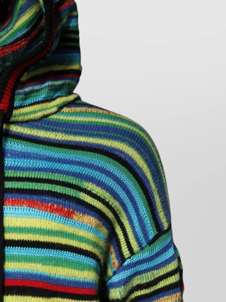 Dolce&Gabbana Striped Hooded Sweater