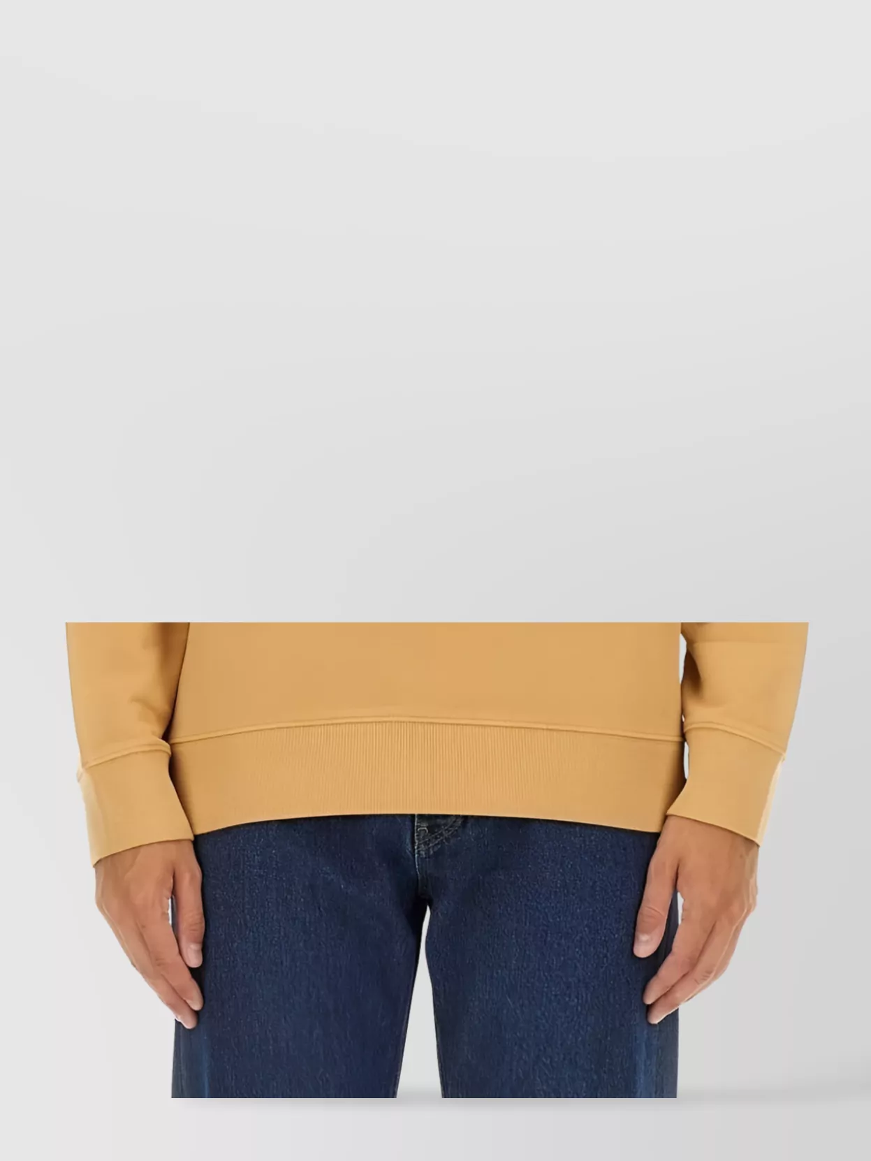Maison Kitsuné Crew Neck Logo Patch Sweater