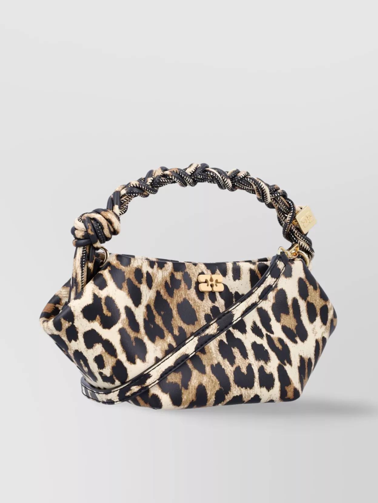 Ganni Bou Mini Animalier Handbag
