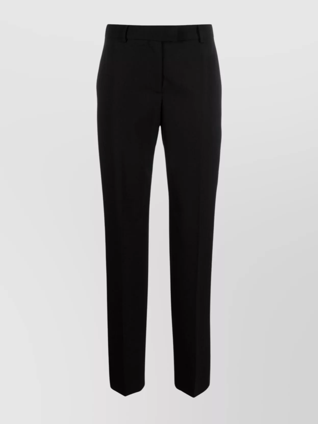 Moschino Virgin Wool Tailored Trousers In Black