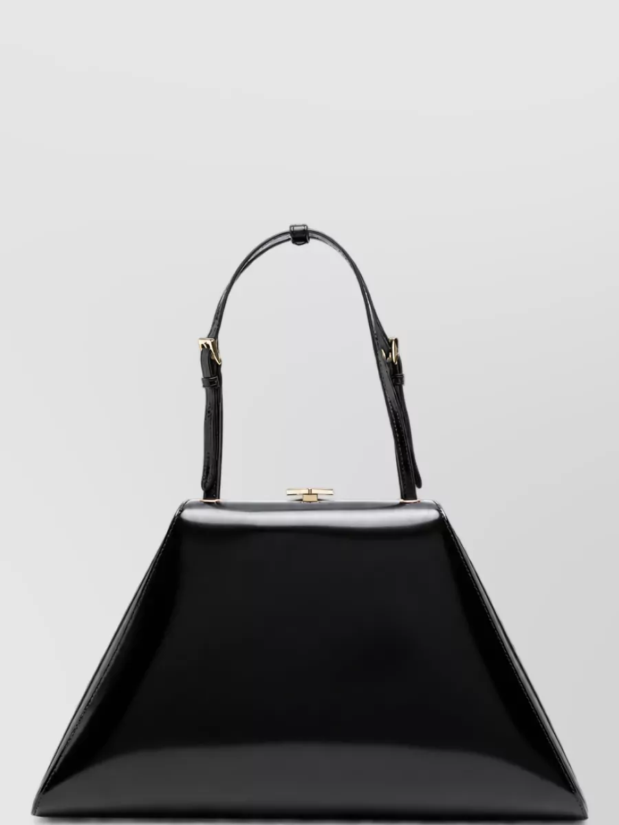 Prada Triangle Leather Clutch Bag