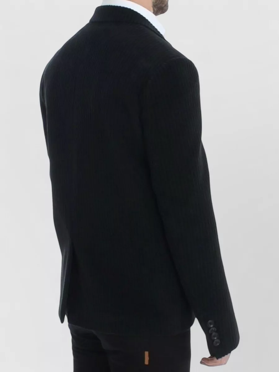 Dolce&Gabbana Cotton Silk Ribbed Blazer