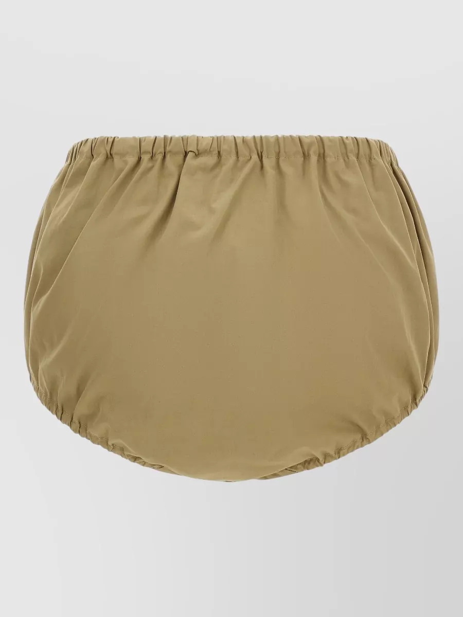 Prada High-Rise Poplin Culotte Shorts
