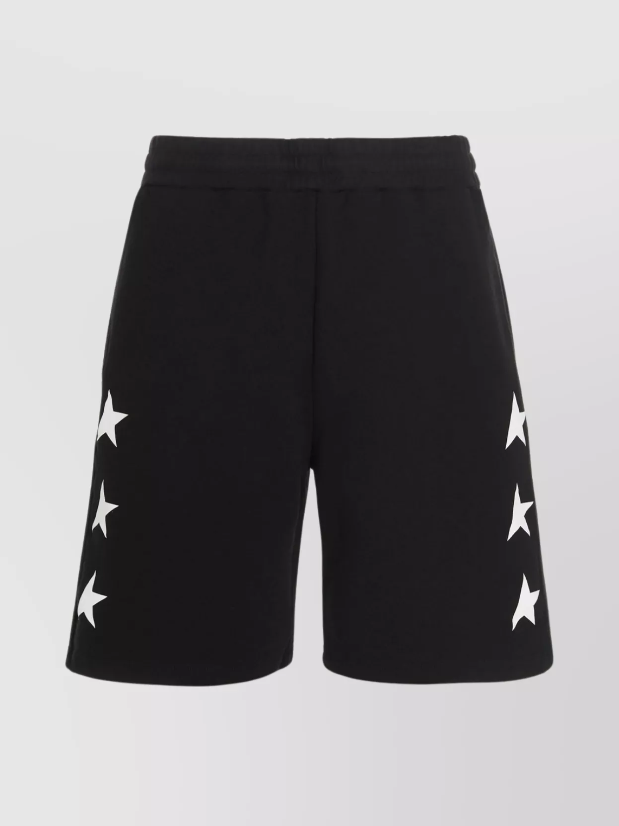 Golden Goose 'diego' Star Print Bermuda Shorts In Black