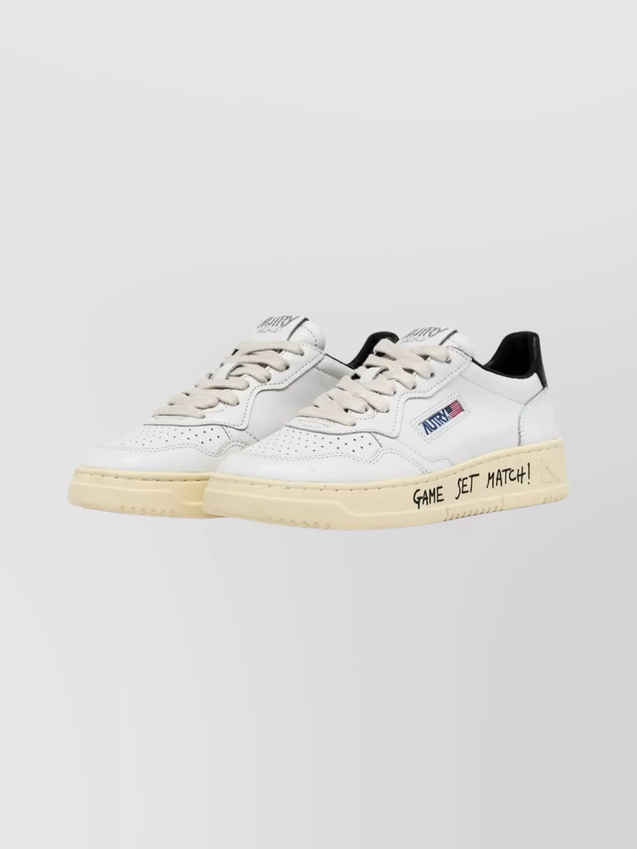 Autry Low Top Sneakers With Unique Design Features In Yellow