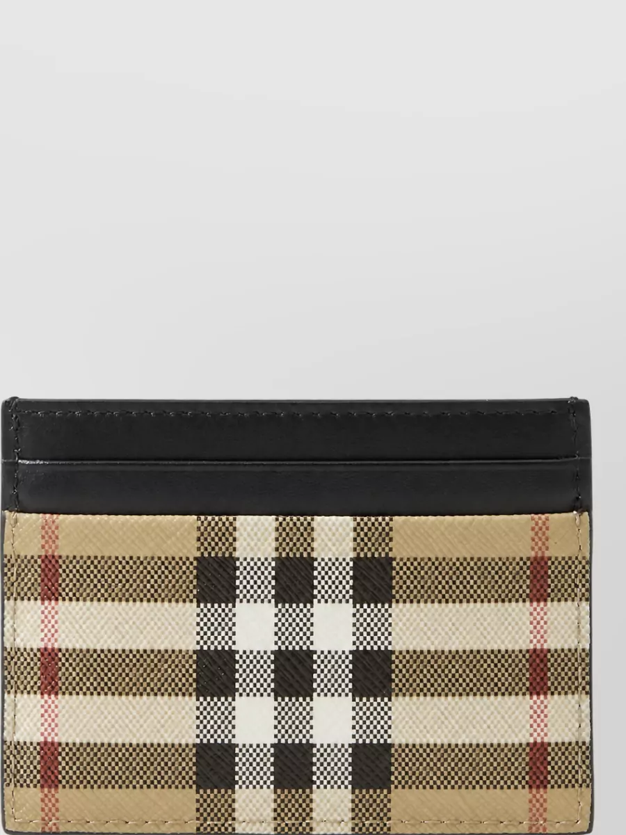 Burberry check card holder