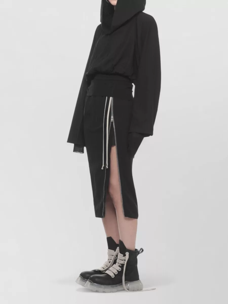 Rick Owens Drkshdw Cotton Oversized Hooded Sweatshirt