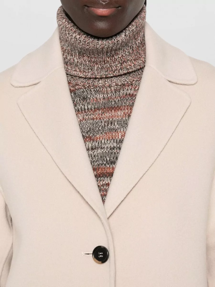 S Max Mara Virgin Wool Single-Breasted Coat
