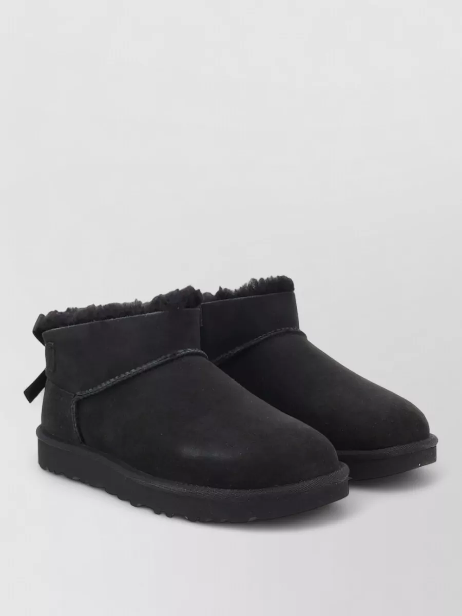 Ugg shearling bow slippers