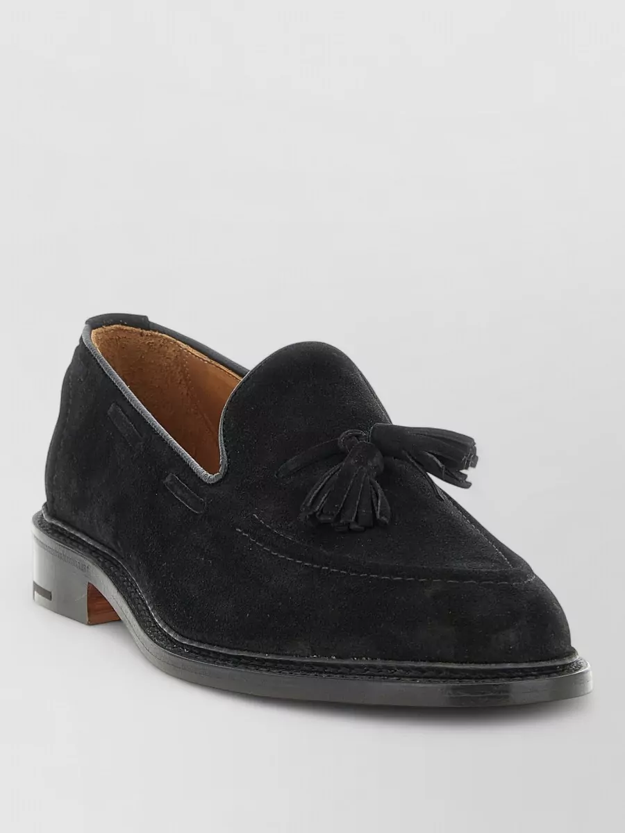 Tricker's suede tassel loafers