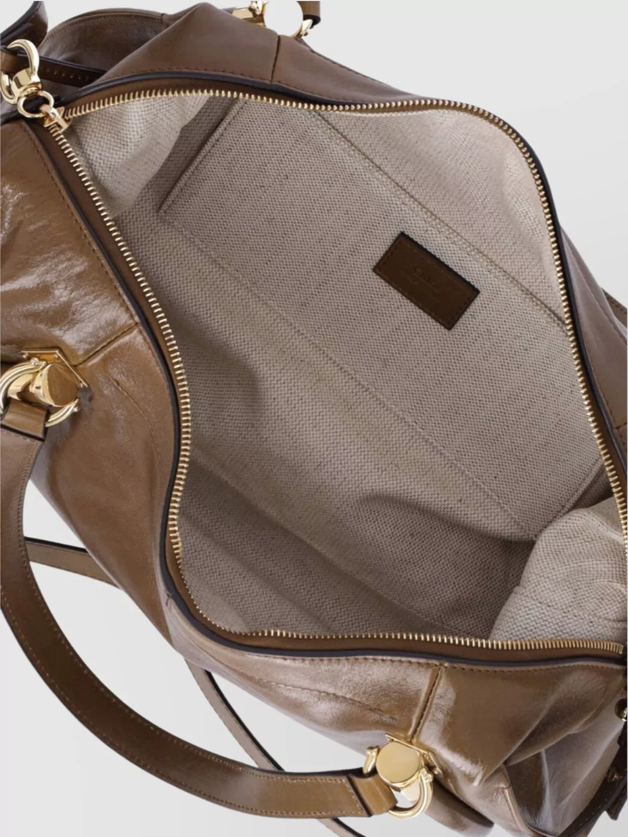 Chloé Detachable Strap Top Handle Gold Hardware