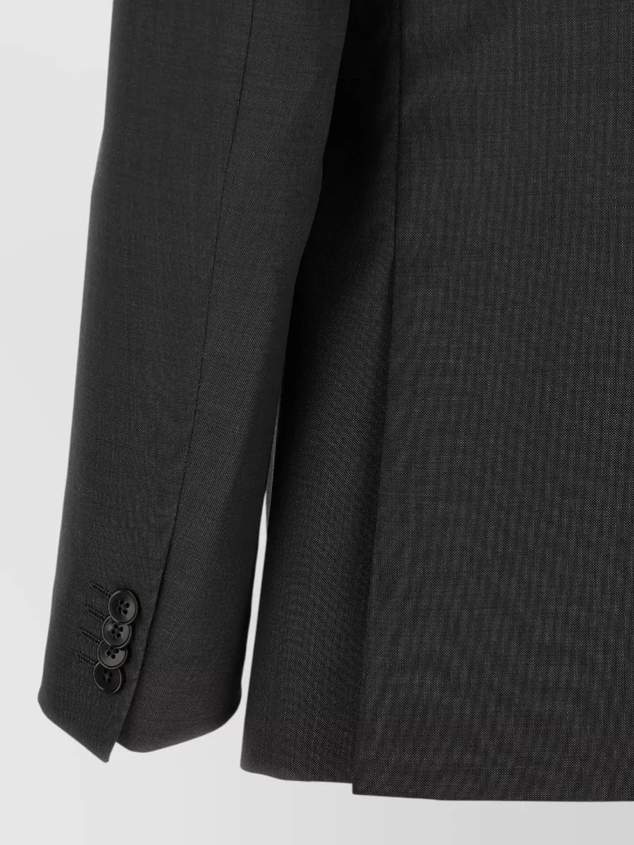 Zegna Wool Straight-Leg Tailored Trousers