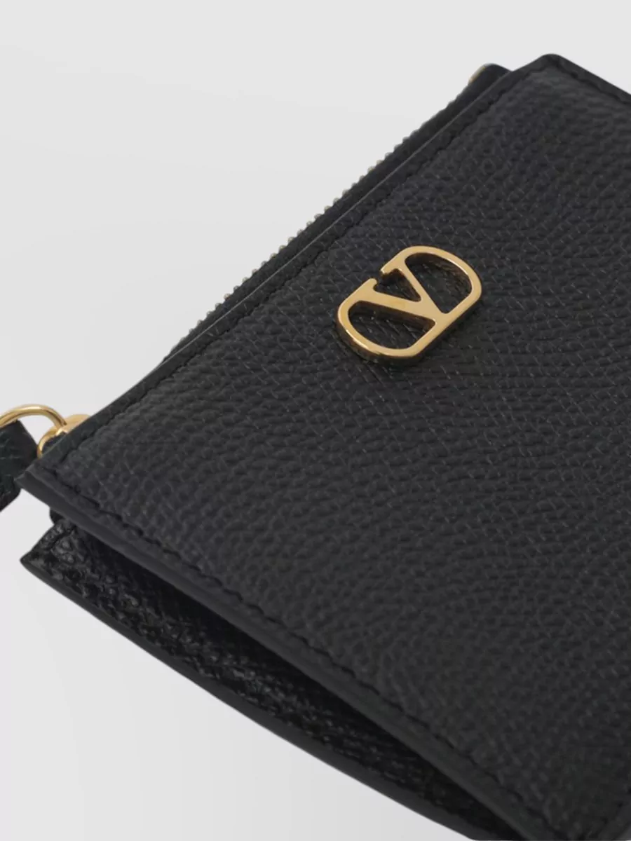 Valentino Coin Purse Card Holder Vlogo Signature