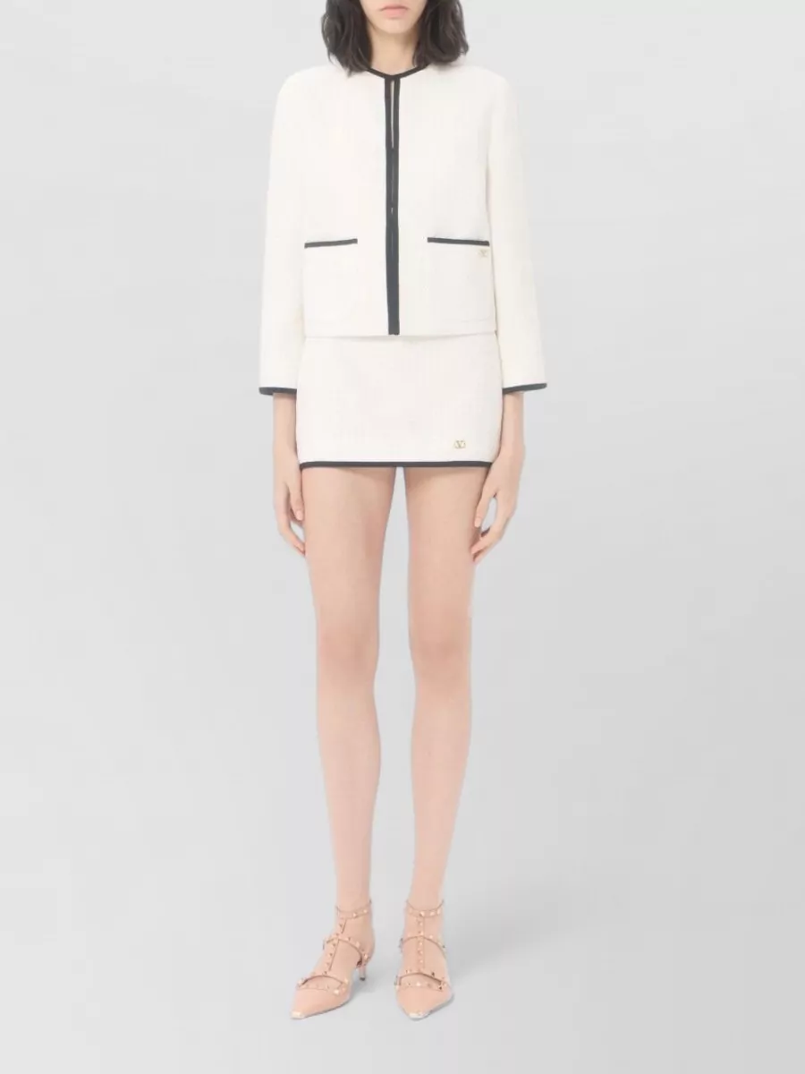 Valentino Cotton Tweed Jacket