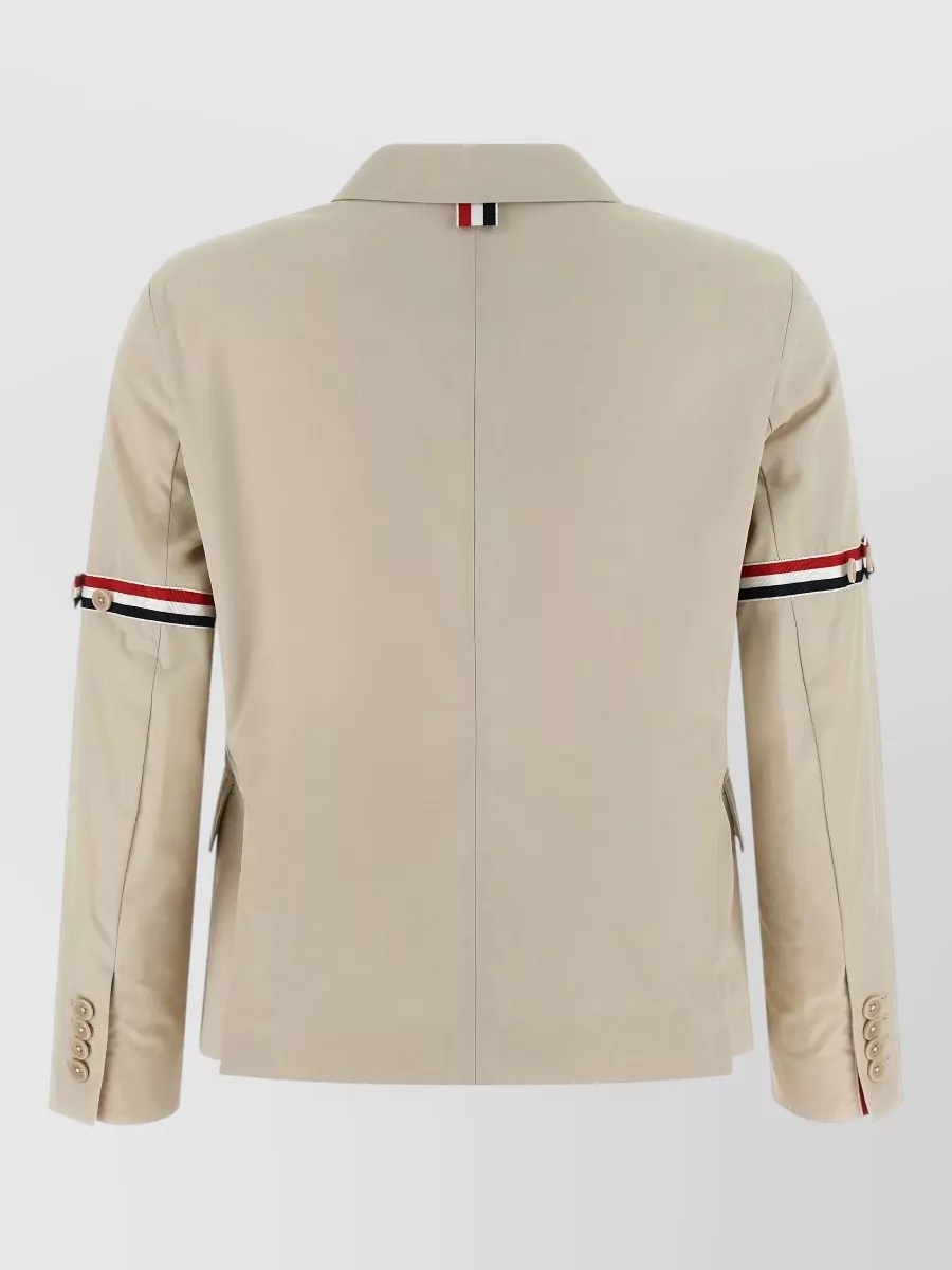 Thom Browne Single-Breasted Cotton Blazer