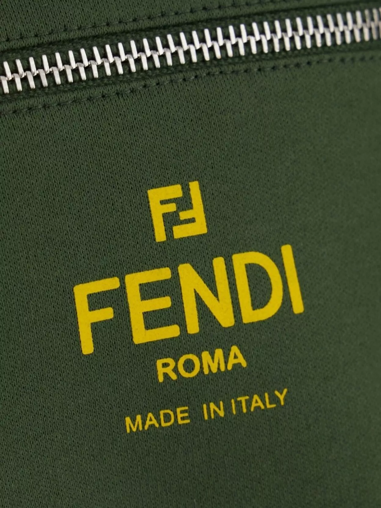 Fendi Cotton T-Shirt Pocket Zip