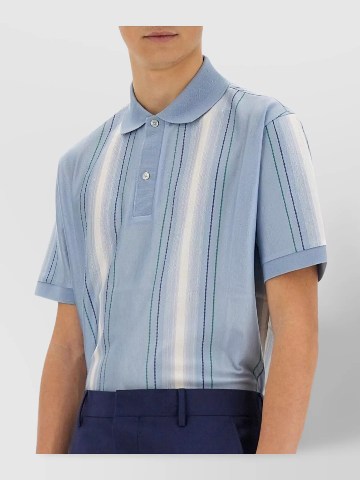 Paul Smith Polo Shirt Vertical Stripes