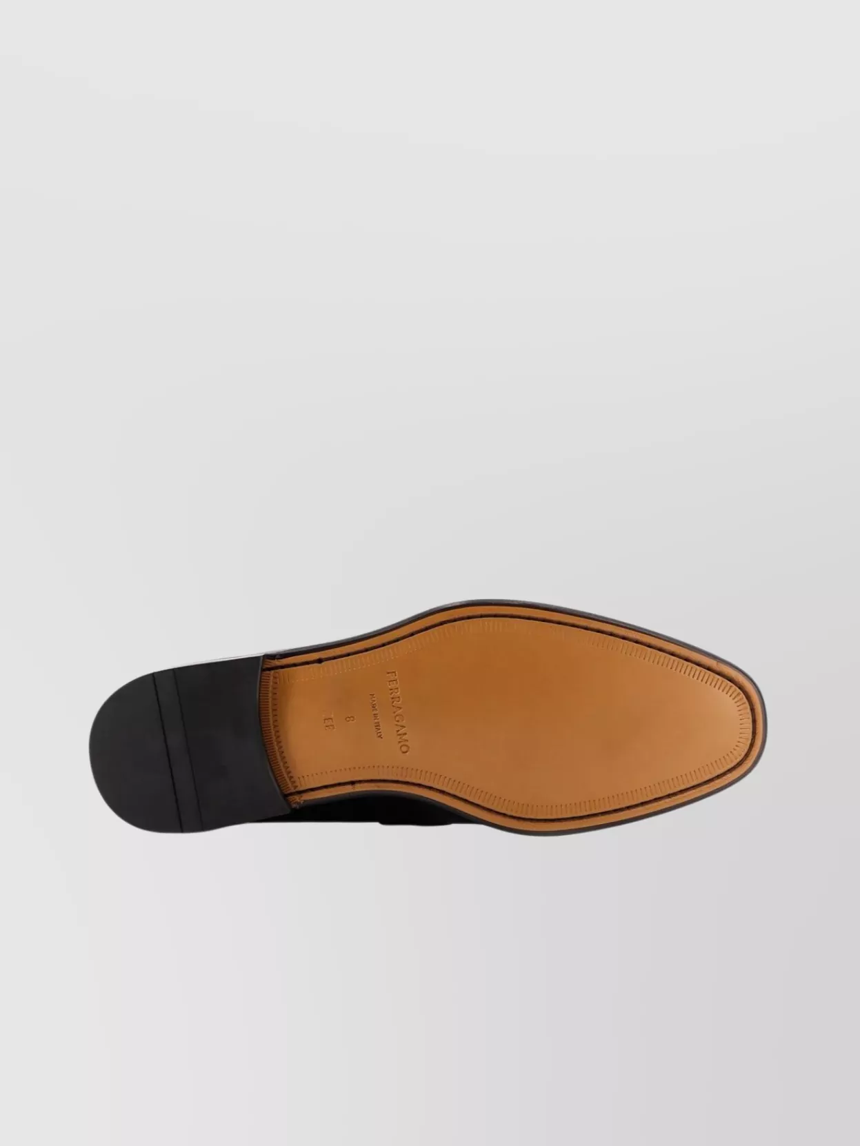 Ferragamo Leather Loafers Metal Detail