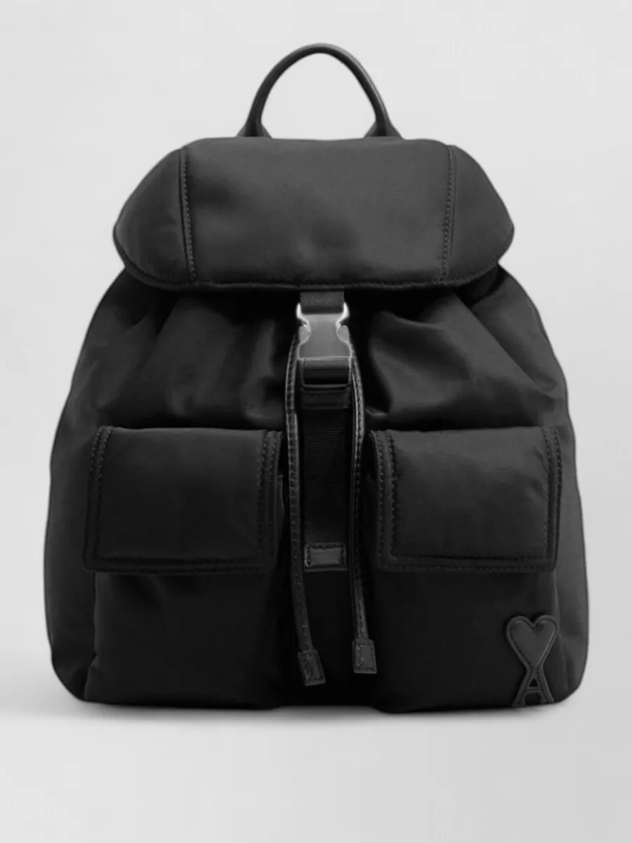 Ami Paris nylon small backpack