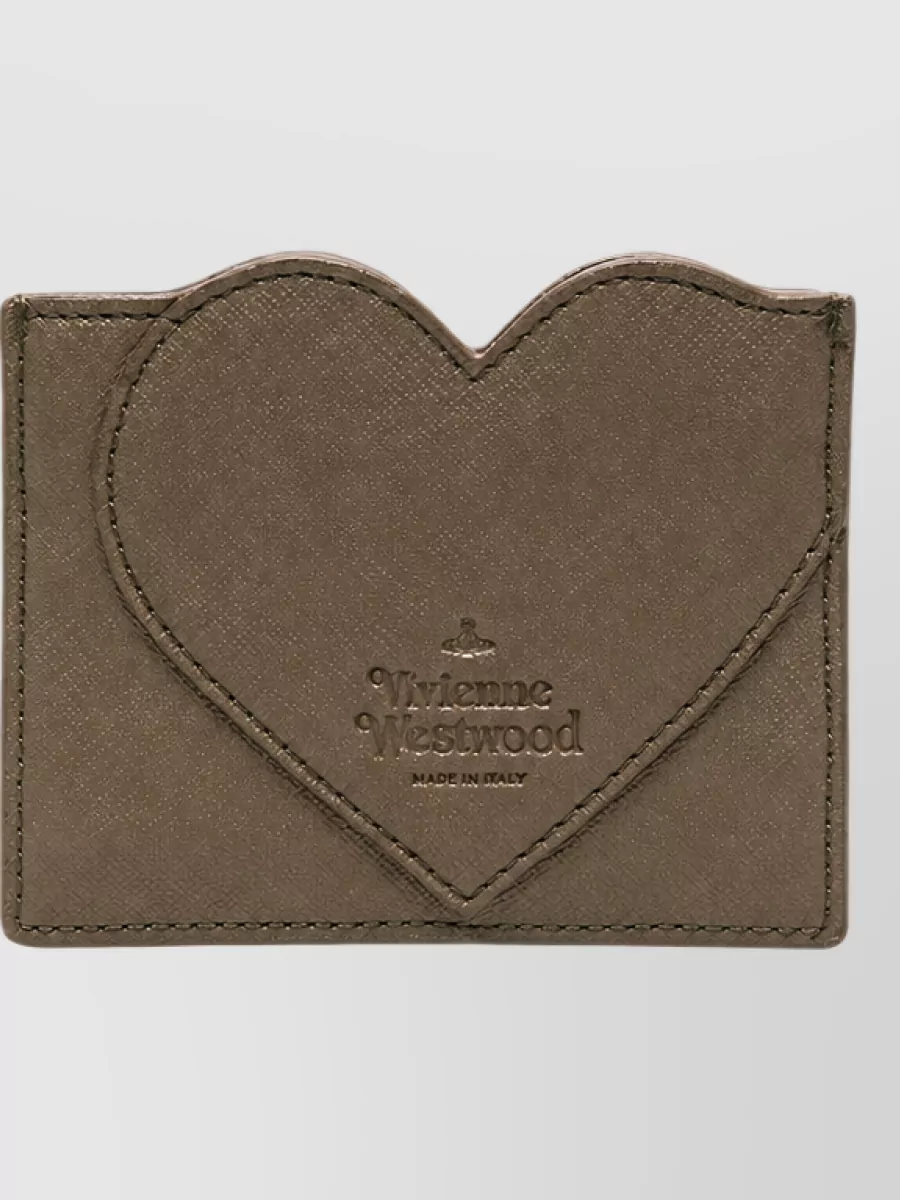 Vivienne Westwood Saffiano-Embossed Heart Card Holder