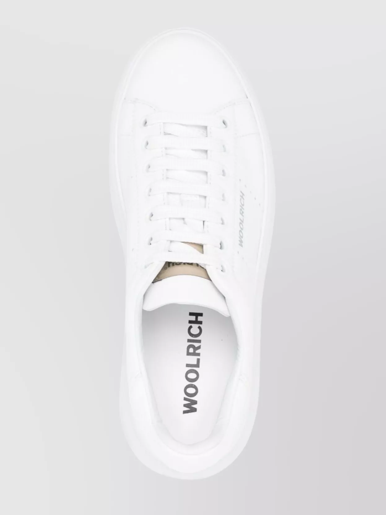 Woolrich Perforated Leather Platform Sneakers