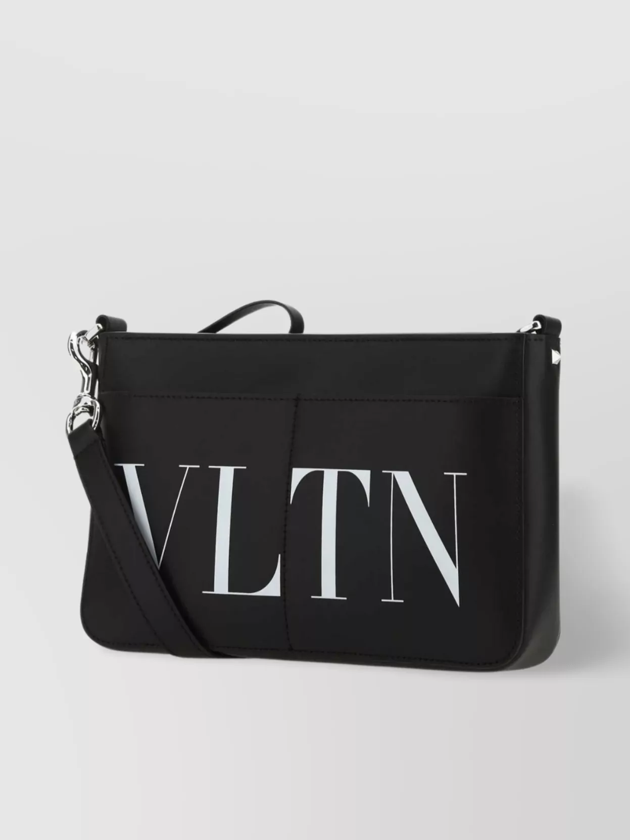 Shop Valentino Leather Crossbody Bag With Rectangular Shape
