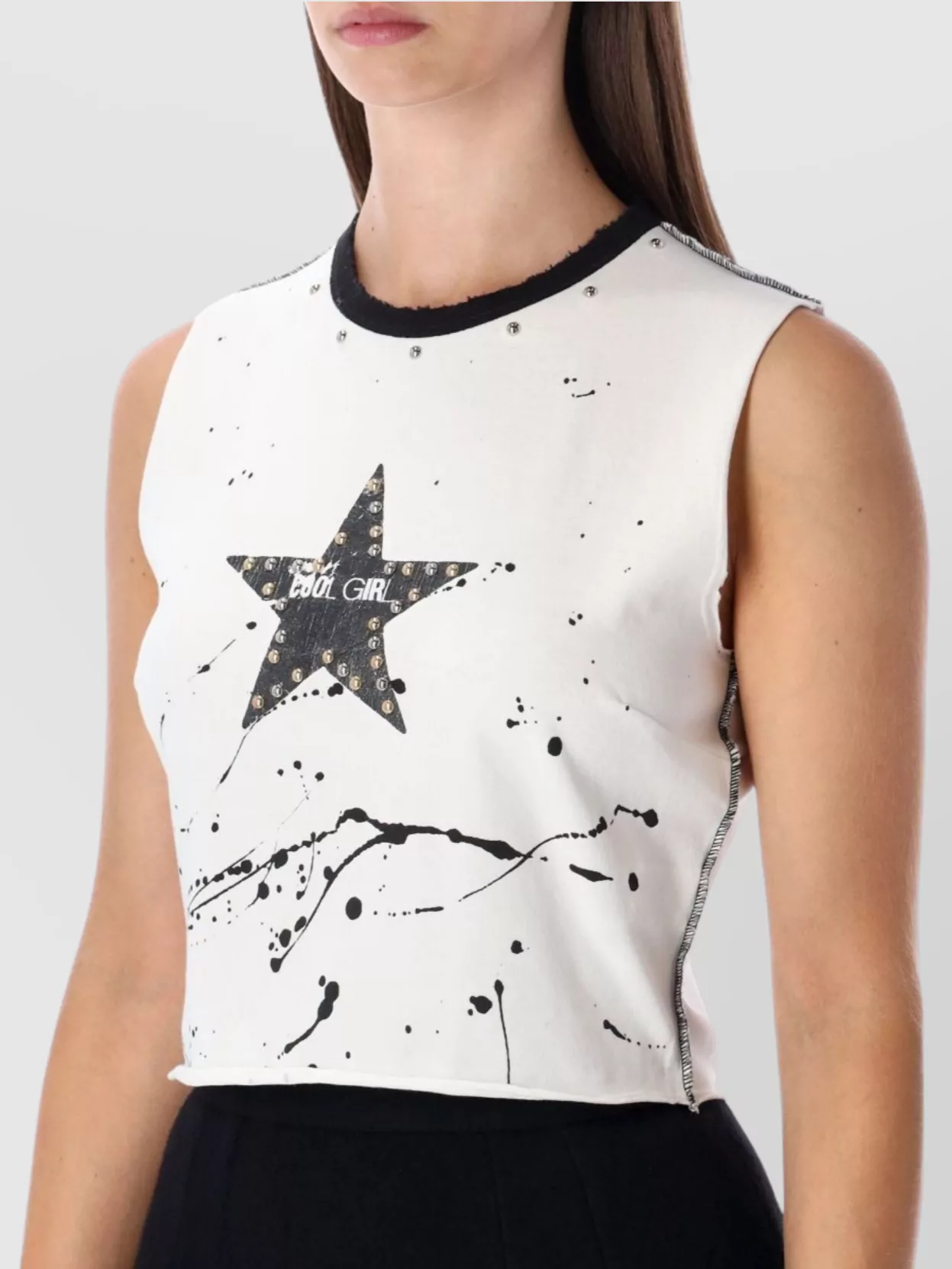 Dolce&Gabbana Cropped T-Shirt With Unique Print Design