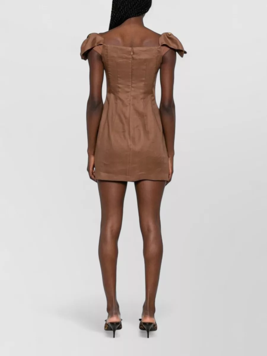 Elisabetta Franchi Off-Shoulder Mini Dress