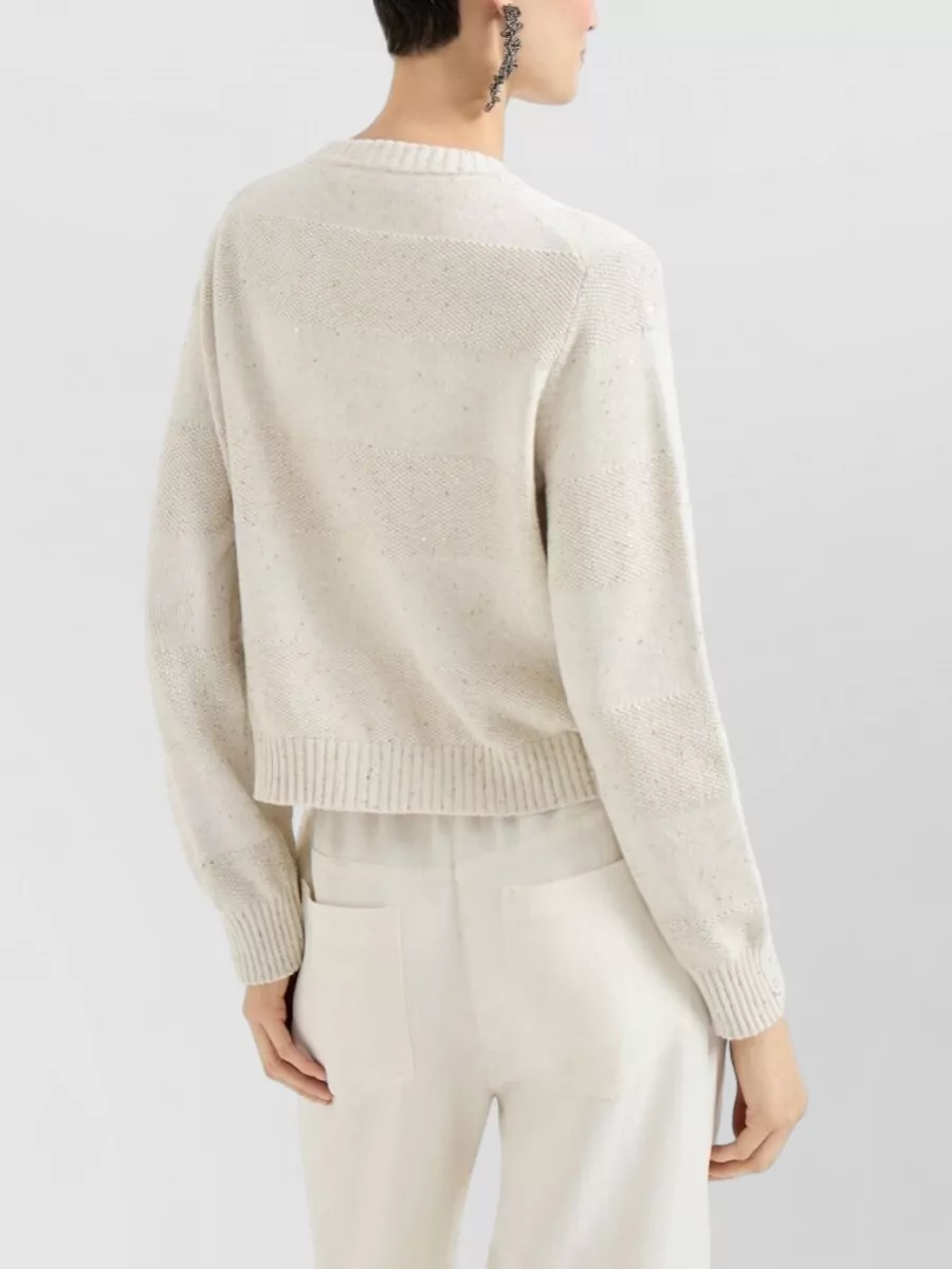 Brunello Cucinelli Cotton Ribbed Long-Sleeve Cardigan