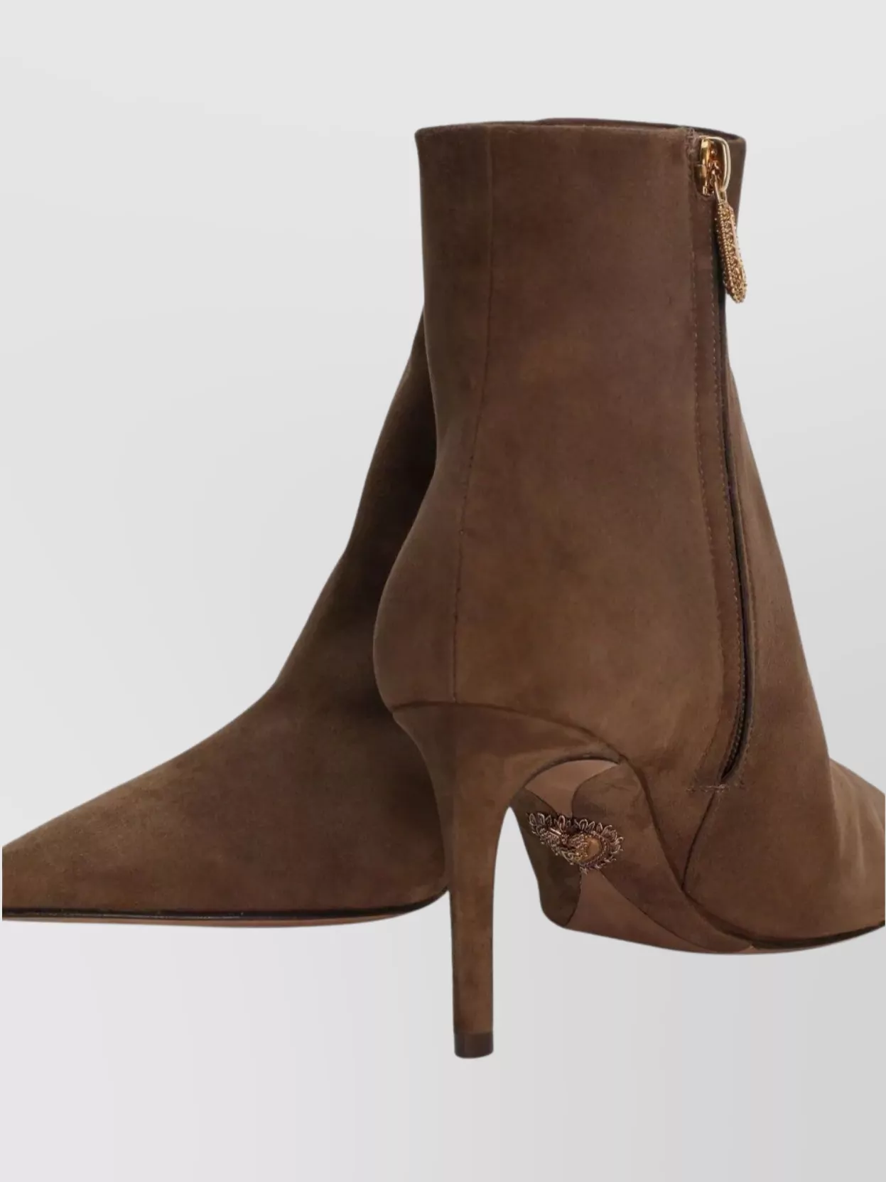 Dolce&Gabbana Suede Ankle Boots Stiletto Heel