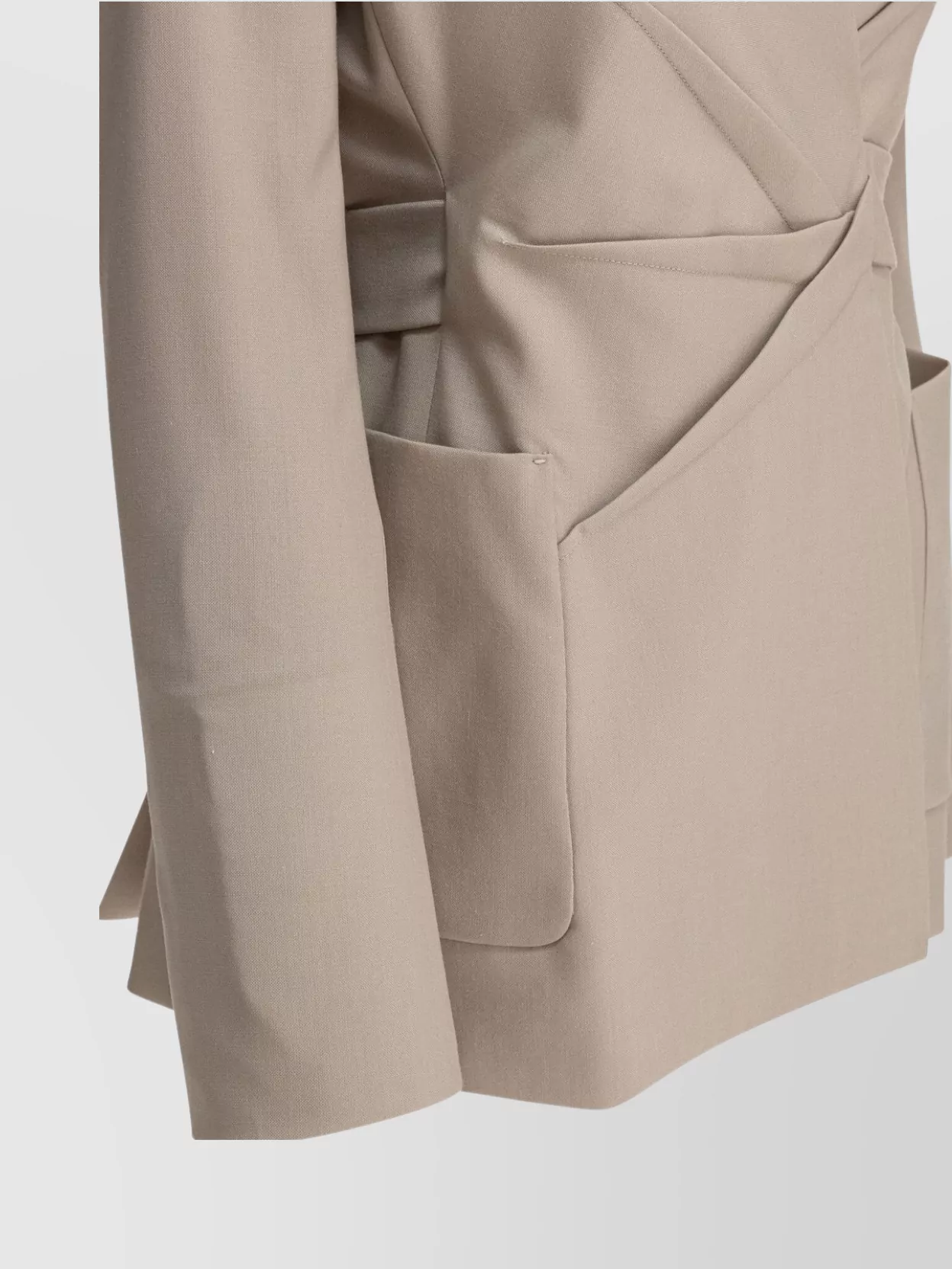 Max Mara Single-breasted Blazer With Unique Wrap-style Design