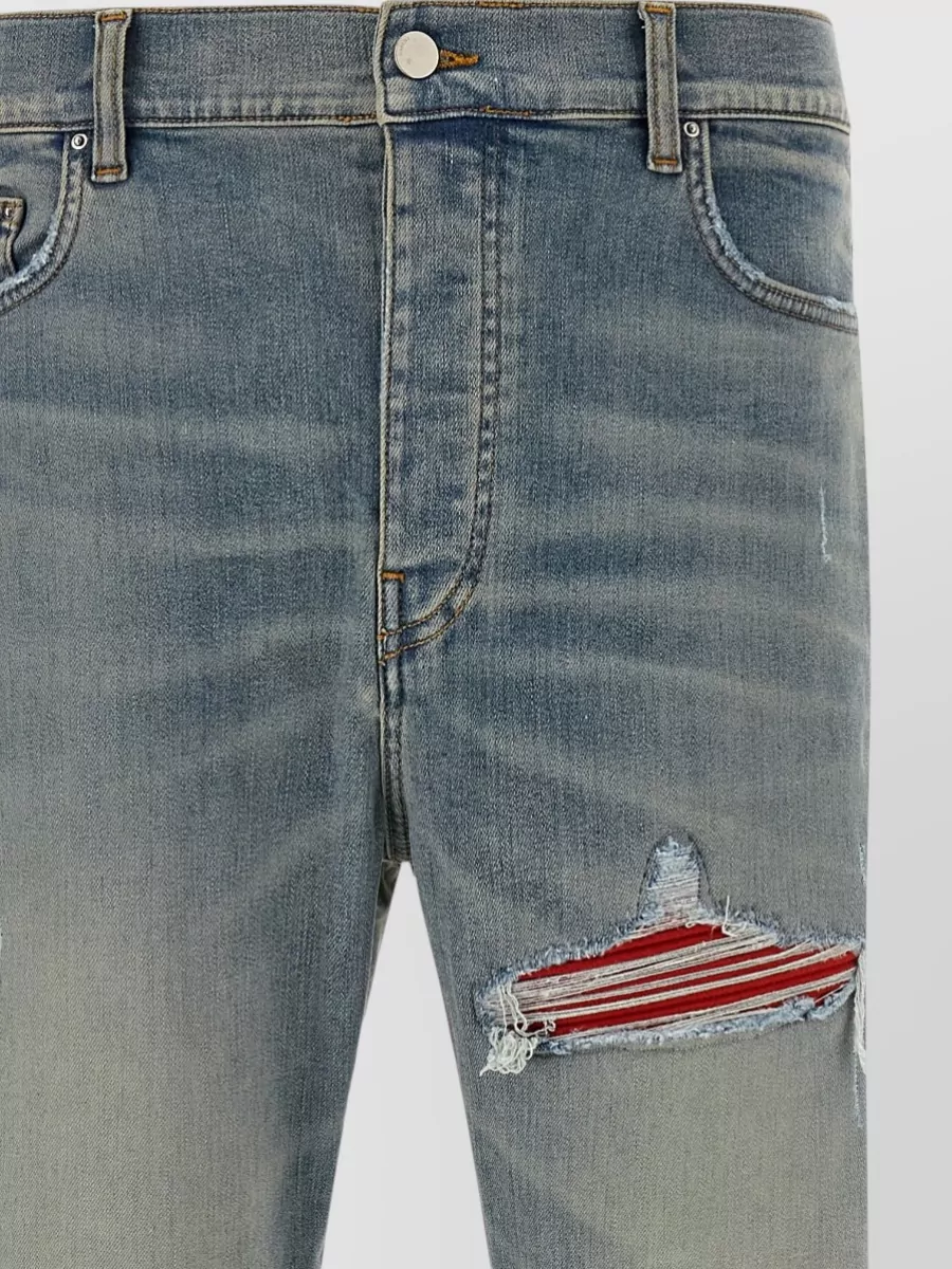Amiri Mx1 Denim Trousers Belt Loops Five Pockets