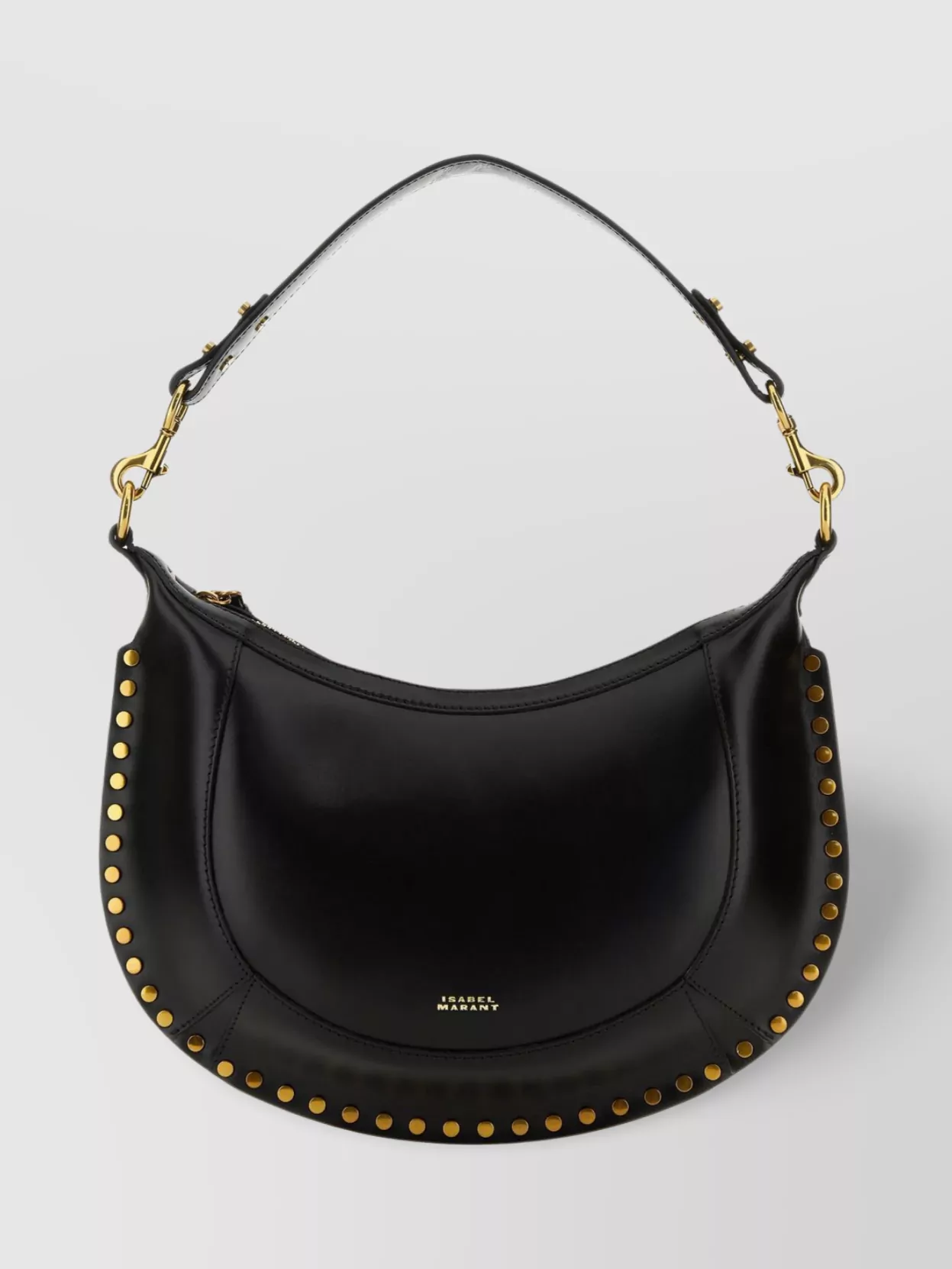 Shop Isabel Marant Naoko Leather Shoulder Bag In Black