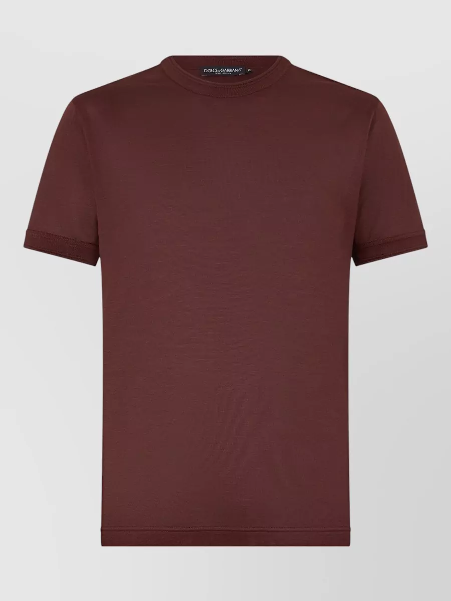 Dolce&Gabbana silk short-sleeve t-shirt