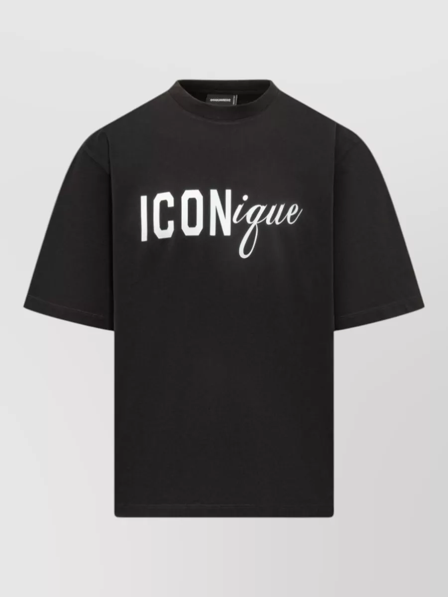 Dsquared2 cotton oversized printed t-shirt