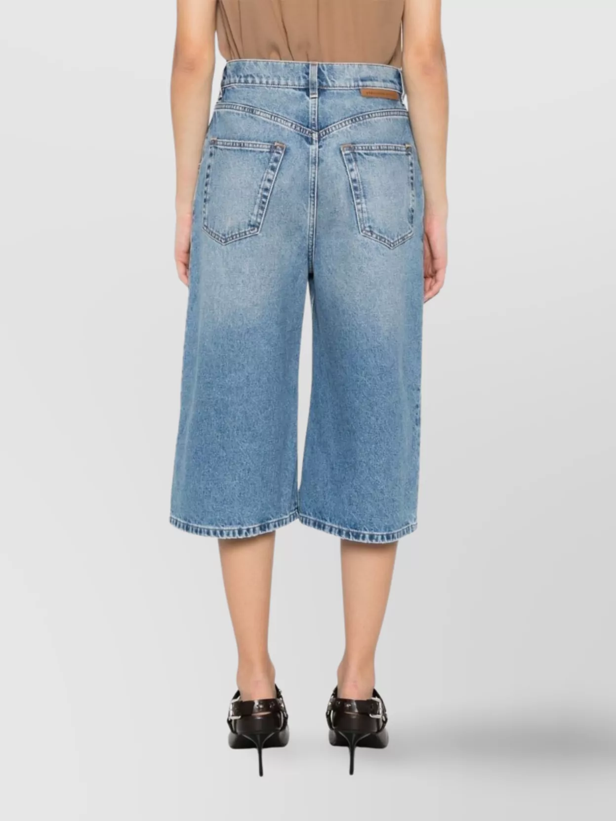Stella Mccartney Distressed Cropped Jeans With A