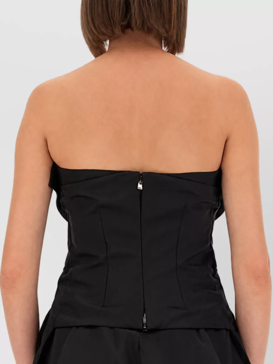 Alexander Mcqueen Silk Strapless Mini Dress